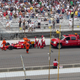 Illustration for article titled Graham Rahal Crashes Exiting Turn Four, Dixon Takes Lead